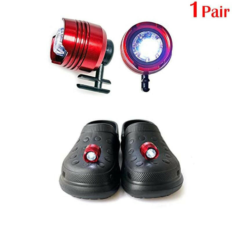 LED Headlights For Holes Shoes IPX5 Waterproof Shoes Light 3 Modes 72 Hours Glowing Small Lights For Dog Walking Camping Outdoor.
