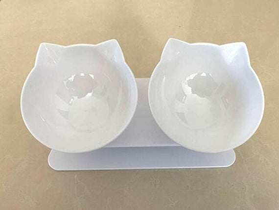 Non-Slip Double Cat Bowl Dog Bowl with Stand Pet Feeding Cat Water Bowl for Cats Food Pet Bowls for Dogs Feeder Product Supplies.
