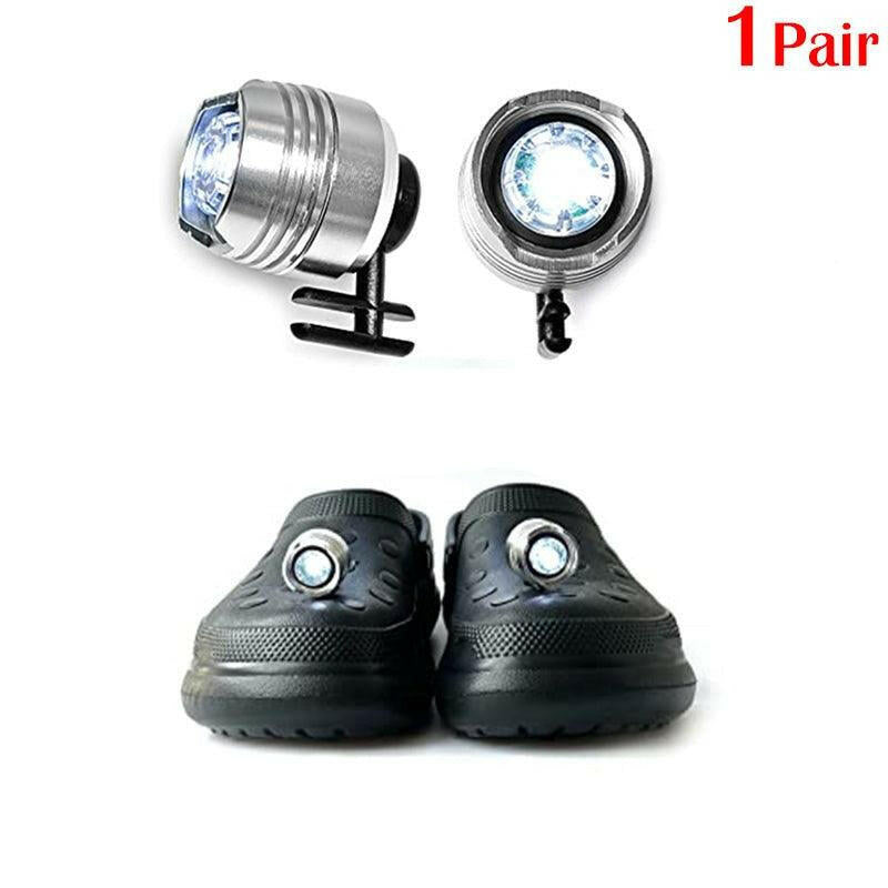 LED Headlights For Holes Shoes IPX5 Waterproof Shoes Light 3 Modes 72 Hours Glowing Small Lights For Dog Walking Camping Outdoor.