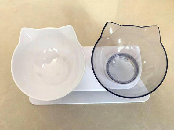 Non-Slip Double Cat Bowl Dog Bowl with Stand Pet Feeding Cat Water Bowl for Cats Food Pet Bowls for Dogs Feeder Product Supplies.