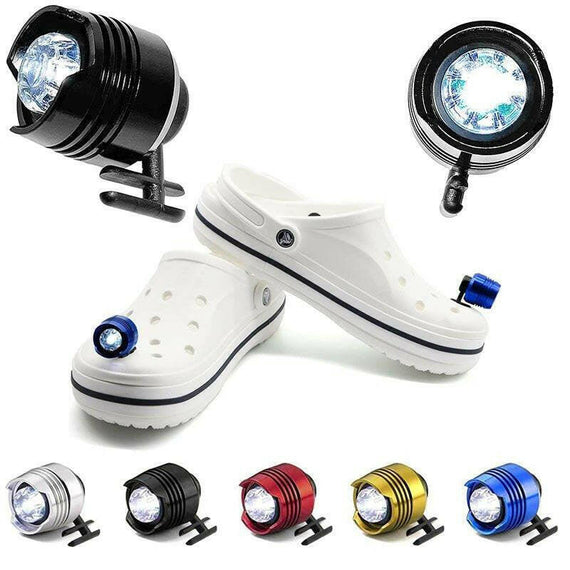 LED Headlights For Holes Shoes IPX5 Waterproof Shoes Light 3 Modes 72 Hours Glowing Small Lights For Dog Walking Camping Outdoor.