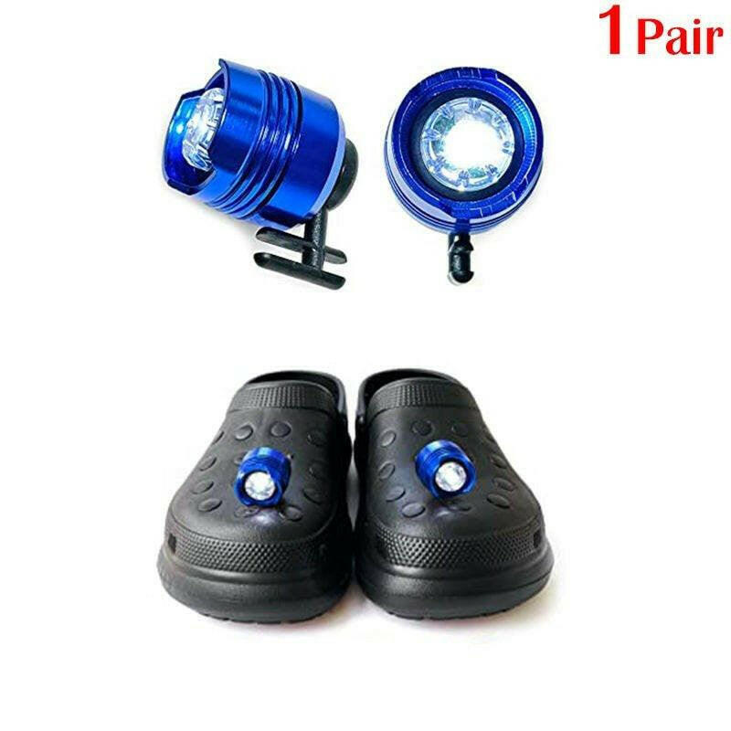LED Headlights For Holes Shoes IPX5 Waterproof Shoes Light 3 Modes 72 Hours Glowing Small Lights For Dog Walking Camping Outdoor.