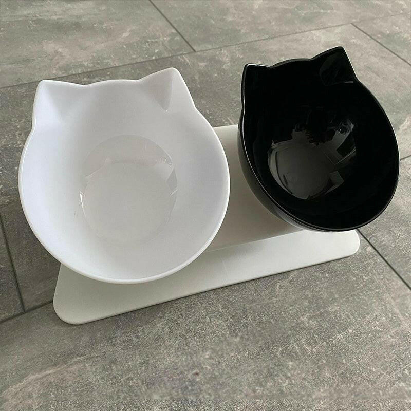 Non-Slip Double Cat Bowl Dog Bowl with Stand Pet Feeding Cat Water Bowl for Cats Food Pet Bowls for Dogs Feeder Product Supplies.