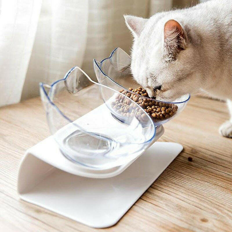 Non-Slip Double Cat Bowl Dog Bowl with Stand Pet Feeding Cat Water Bowl for Cats Food Pet Bowls for Dogs Feeder Product Supplies.