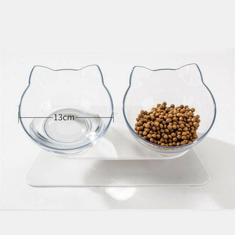 Non-Slip Double Cat Bowl Dog Bowl with Stand Pet Feeding Cat Water Bowl for Cats Food Pet Bowls for Dogs Feeder Product Supplies.